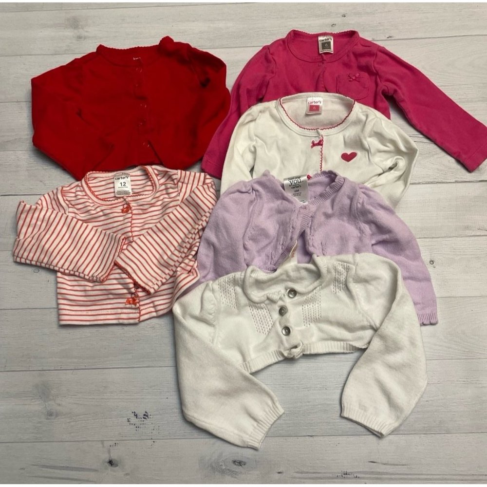Baby‎ girls carters cardigans bundle 6-12 months